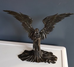 accidentallydomme:  A couple of our souvenirs from York,a bronze statue called ‘The Lovers’ and ‘The Angel of Death’.