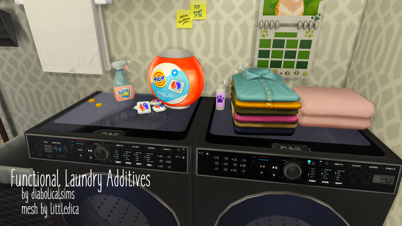 diabolicalsims, Tired of adding flowers to your laundry to make...