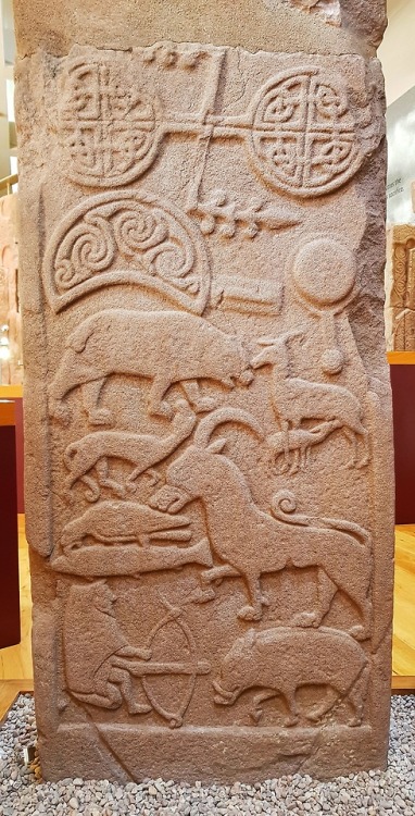 ‘The Drosten Stone’, an intricately carved Pictish Stone, St.Vigeans Museum, Angus, 26.5.18.The ston