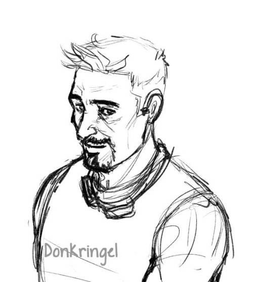  Today’s warmup sketch of Tony Stark!I’m excited for more comics. Dark Ages so far was very good.