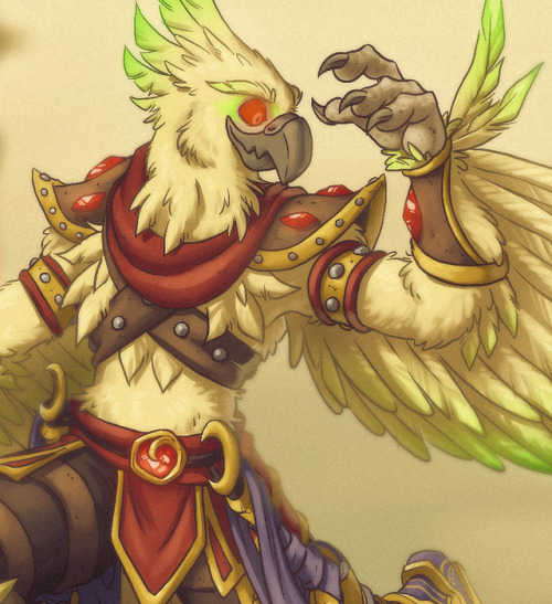 xuza:Commission for @rainbowbuttocks of her arakkoa boy! A birthday gift from her sister :D
