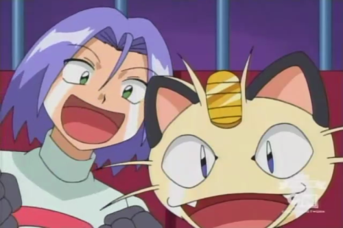 fromkantotokalos:  furrfrou:  scarlett-meowth:  kaiba-cave:  It’s about freaking time.  Look at how happy James and Meowth are for Jessie. The way Jessie is holding Dustox tightly is so cute.     Team Rocket moments were always my fave. I love when