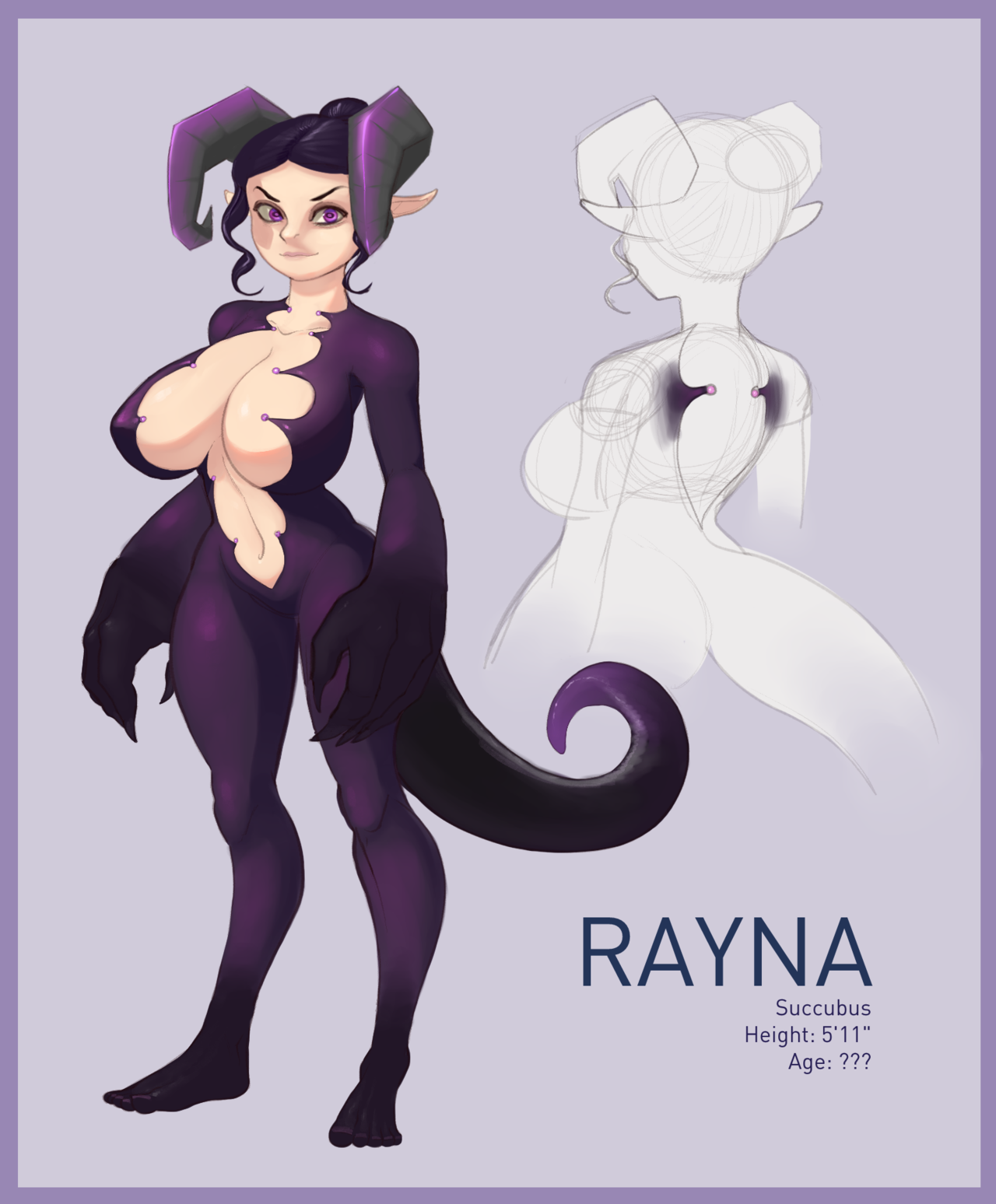 treveran:  dipsterer: A new NSFW OC, Rayna. She’s been work in progress for quite