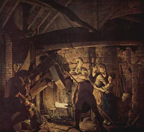 The Iron Forge, 1772, Joseph WrightMedium: oil,canvas