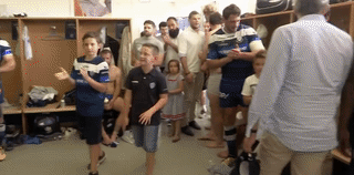 notdbd:  Castres Olympique rugby union team in their postgame locker room (unidentified naked player headed to the showers). Jouer nu dans le vestiaire de Castres Olympique rugby. 