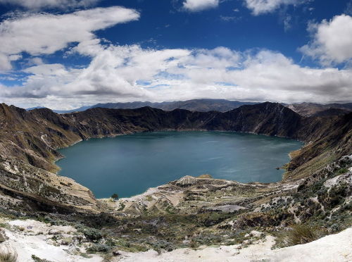 odditiesoflife:10 Stunning Crater Lakes Around the World Crater lakes appear when a caldera, a cauld