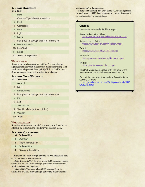 Ooze Generator!