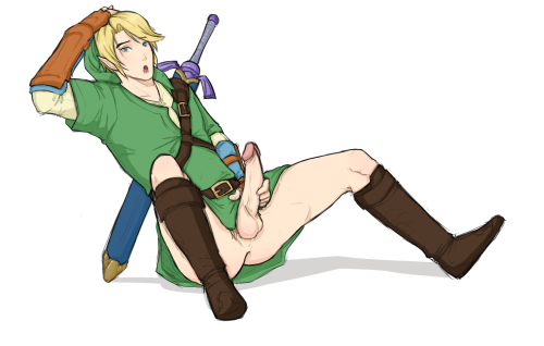 nocoe-pron: Coloured in one of the versions of my Link drawing lawl… wanted to get something done a