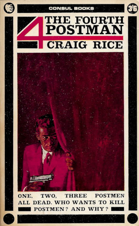 The Fourth Postman, By Craig Rice (Consul, 1964).From Ebay.