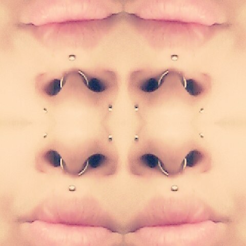 Just a lil snapchat art #stoned #humanbodyparts #lips #mixedgirls #piercings #Is #bodymodification #