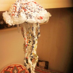 wolfiboi:  My Knitted Jellyfish from plastic