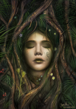 norse-nature-spirit:  The Dryad by jerry8448