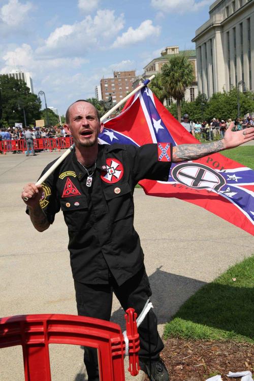 This is what we saw at the KKK’s Confederate flag rally in South Carolina.