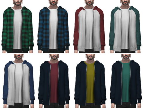 darte77: Simple Hoodie  - 37 swatches- Base game compatible- All lods- Shadow and Bump maps- HQ mod 