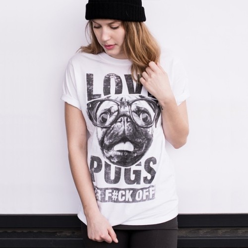 meetthepugs:  LOVE PUGS OR F#CK OFF - AM I RIGHT???! 😜✌️TAG A FRIEND WHO NEEDS THIS SHIRT AND GET YOURS AT ETSY.COM/SHOP/MEETTHEPUGS #currentmood #loulou #meetthepugs #tbt #weeklyfluff #fashion #pug #pugs #puglife #puglove #pugsofinstagram #lol