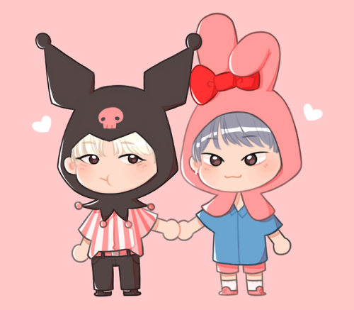 kuromi jihoon and my melody soonyoung! because I saw them and they reminded me of soonhoon // twt