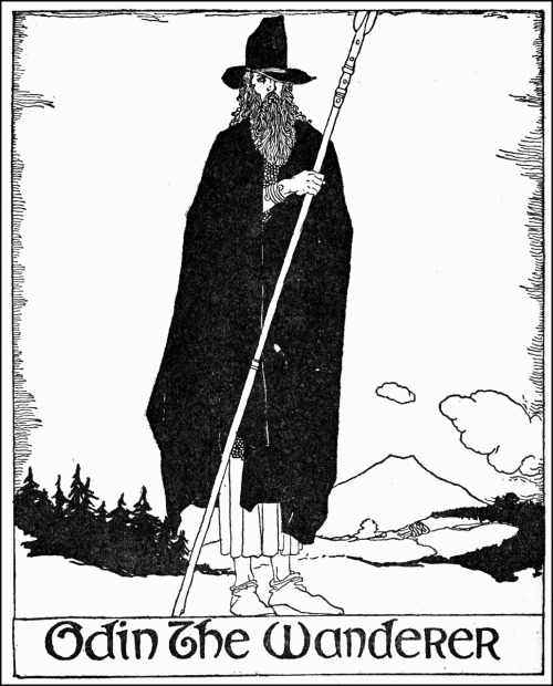 fuckyeahvikingsandcelts: Odin the Wanderer by Willy Pogany (1920)
