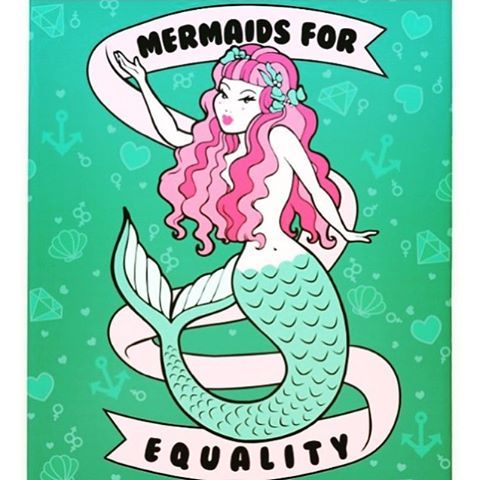 stoprapeeducate:  Teamwork makes the dream work! #mermaid #equality #StopRapeEducate #sexism #patria