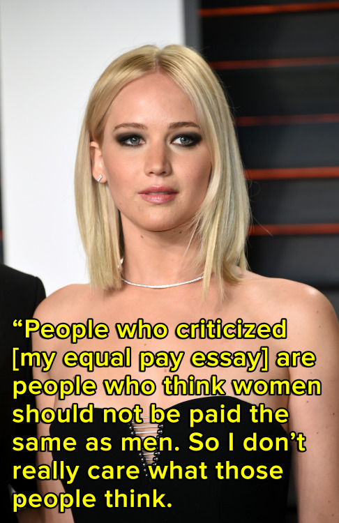 micdotcom: Jennifer Lawrence calls out the fear of feminism To Jennifer Lawrence, feminism simply re