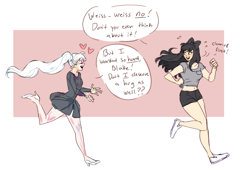 AU where ruby is a baby and one night her big sis yang asks her friend weiss to babysit