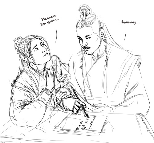 I don&rsquo;t know what Huaisang is asking for but you just can&rsquo;t say no to that face.