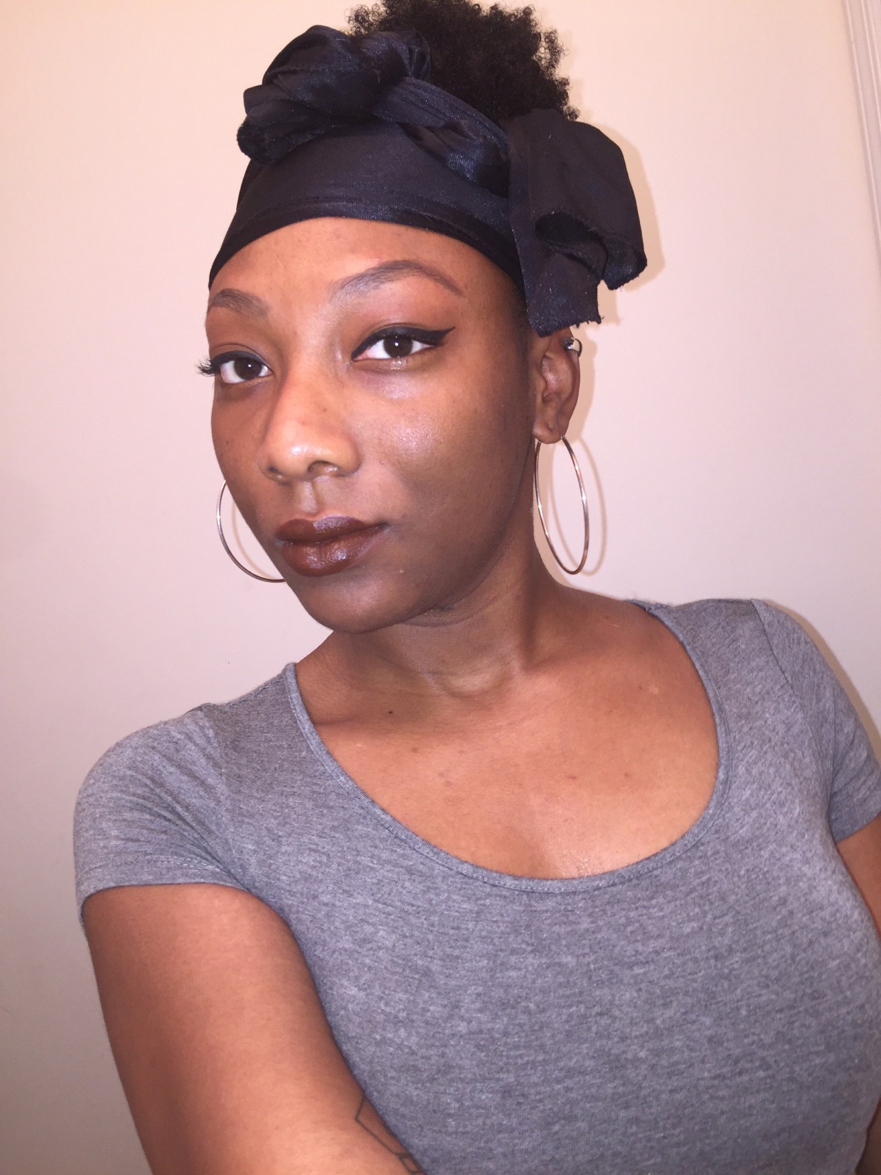 tsunamistorms:  I look like I ate some chocolate on this hit day. New MAC antique