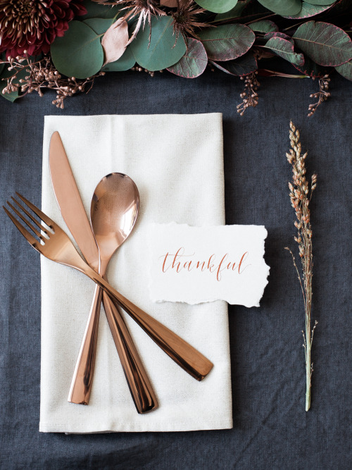 Copper Inspired Thanksgiving Themed Styled Reception Table via Styled and Wed | Captured b