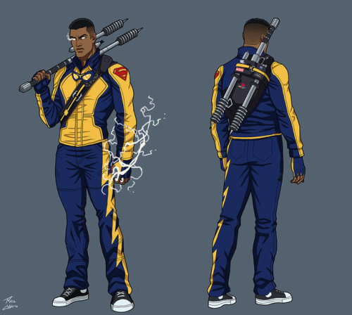 justiceallianceunlimited: Black Lightning (ME-1) commission by phil-cho