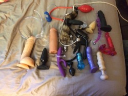 hotwife8477:  Just a few of my toys!!! Who wants to play?😉  Yes please!!! MWAH!!! XOXOX!!! 