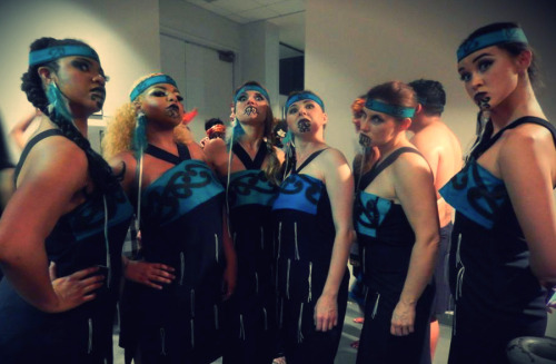 From my recent Global Motion performance: the wahine in our kapa haka &lt;3We performed three di