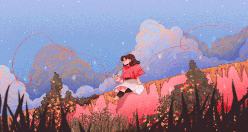 a red string of fate will carry us to the end ✸ full gif for @adibsin’s new song, fated ✨give 