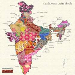 niramish:  Textile Map of India.  