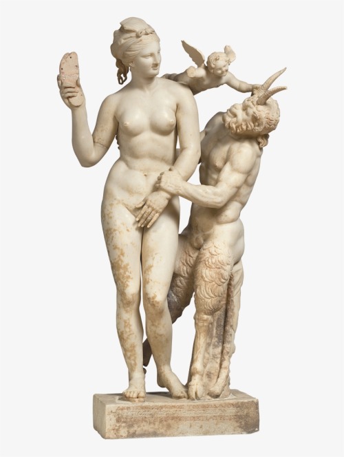 the-evil-clergyman:  Aphrodite, Pan and Eros (Greek 100 B.C.)