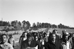 newyorker:  Nearly a half century ago, in March 1965, Martin Luther King, Jr. led a historic march from Selma to Montgomery, Alabama. View a selection of rarely-seen photographs by Steve Schapiro from the fifty-four-mile procession, in this week’s