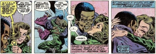 vintagegeekculture: What was the first interracial kiss in mainstream comics?  In color comics,