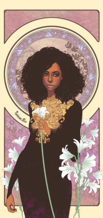 sainasix:portrait of Corinne Bailey Rae, an artist I love so much ^^Saina Six