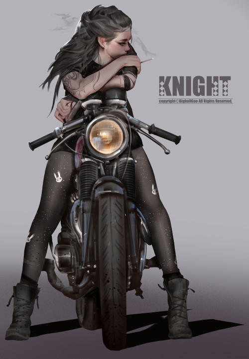 Manfrommars2049:Knight By Bigball Gao Via Imaginarybikers