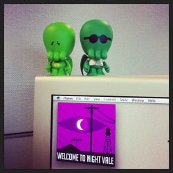 endlessmeg:  The spooky corner of my desk. (at Apple - Benecia 1)