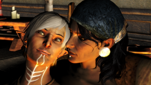 Fenris x Isabela. I don’t really even ship them, but I felt like doing something different.