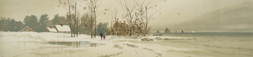 Winter by the SeaLouis Kinney Harlow (American; 1850–1913)ca. 1870s–90sChromolithograph (publisher’s