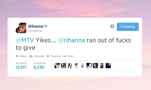 9teenyr-deactivated20140903:  @rihanna: :) 