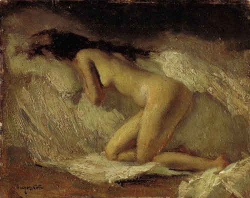 artbeautypaintings:Nude study - Marc-Aurèle de Foy Suzor-Coté