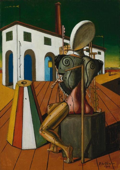 Giorgio De Chirico (Italian, 1888-1978) - Il Trovatore, Oil On Canvas, 54.00 X 38.10 Cm (1916)