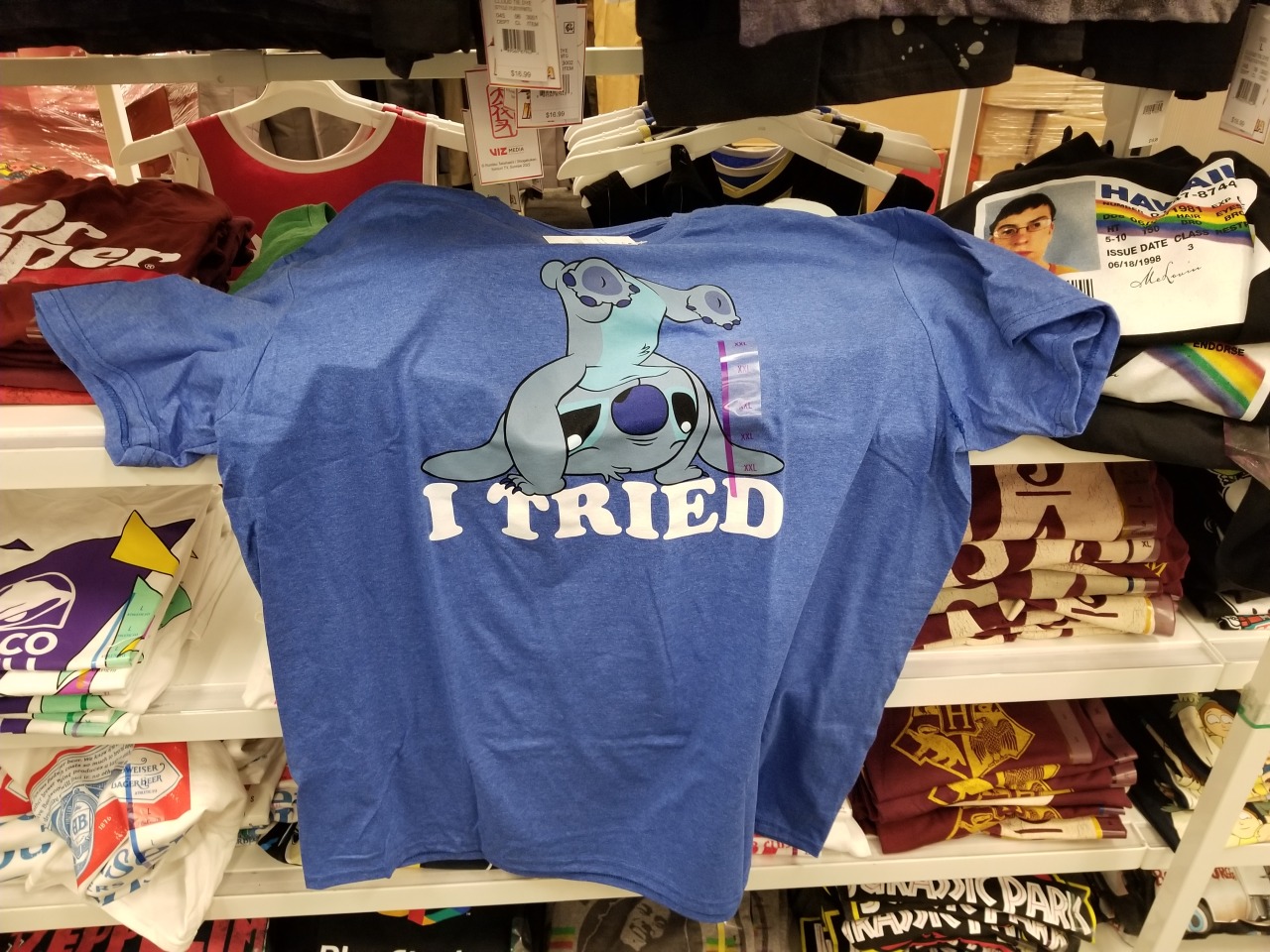 ABlueStitchInTime — One of the most overused saying on Stitch merch….
