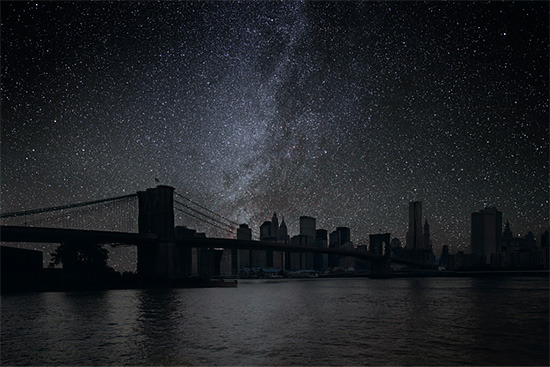 escapekit:  Darkened Cities French photographer Thierry Cohen imagines what some