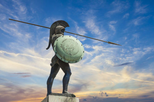 The Battle of Thermopylae. 