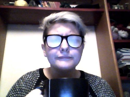 madamateur:  trying to drink hot tea while wearing glasses more like  where the fuck did the laptop go 