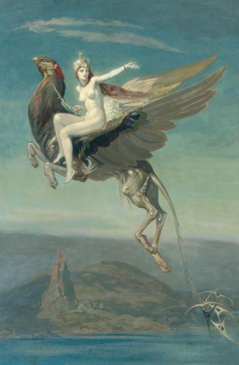 chimneyfish:  Heptu Bidding Farewell to the City of Obb, 1909  John Duncan