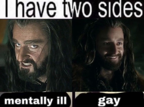 And A 3rd Side, His Name Is Bilbo Baggins...oh Wait, I Forgot, That S The Gay Side. This Dwarf Gives