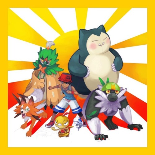 W.i.p:#ultrasun team#pokemon #aloladex #snorlax #decidueye #lycanroc #scraggy #wishiwashi #passimian